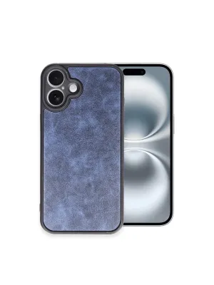 Apple İphone 16 Plus Kılıf Aras Deri Kapak - Lacivert