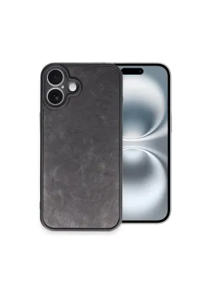 Apple İphone 16 Plus Kılıf Aras Deri Kapak - Siyah