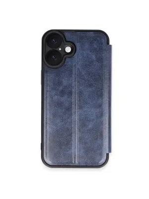 Apple İphone 16 Plus Kılıf Flip Cover - Lacivert