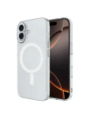 Apple İphone 16 Plus Kılıf Magneticsafe Şeffaf Silikon - Şeffaf