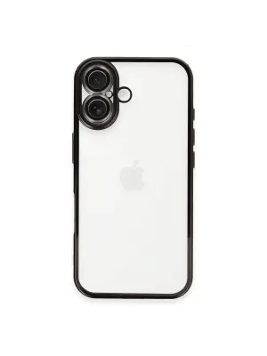 Apple İphone 16 Plus Kılıf Razer Lensli Silikon - Siyah