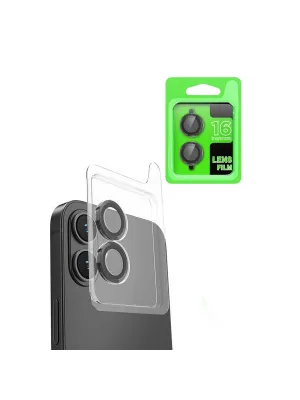 Apple İphone 16 Plus Raze Metal Kamera Lens - Siyah