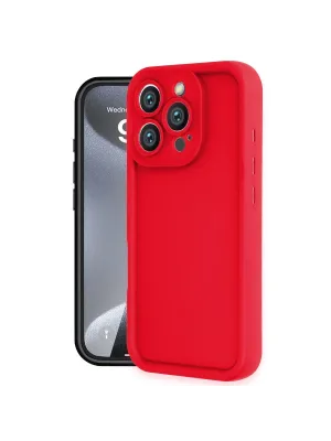Apple İphone 16 Pro Kılıf Viera Silikon - Kırmızı