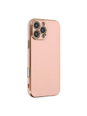 Apple İphone 16 Pro Kılıf Volet Silikon - Pembe