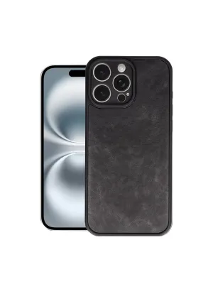 Apple İphone 16 Pro Max Kılıf Aras Deri Kapak - Siyah