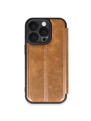 Apple İphone 16 Pro Max Kılıf Flip Cover - Taba