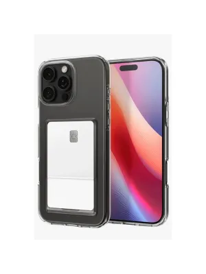 Apple İphone 16 Pro Max Kılıf Kart Şeffaf Silikon - Şeffaf