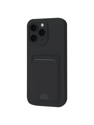 Apple İphone 16 Pro Max Kılıf Kelvin Kartvizitli Silikon - Siyah