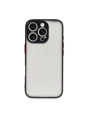 Apple İphone 16 Pro Max Kılıf Montreal Silikon Kapak - Siyah