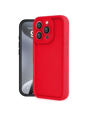 Apple İphone 16 Pro Max Kılıf Viera Silikon - Kırmızı