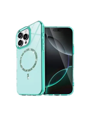 Apple İphone 16 Pro Max Live Diamond Magsafe Kapak - Yeşil