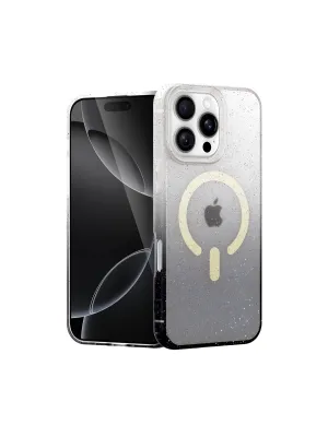 Apple İphone 16 Pro Pummel Shiny Magsafe Kapak - Siyah