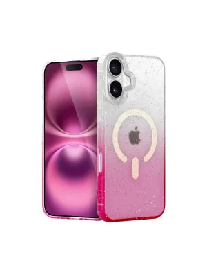 Apple İphone 16 Pummel Shiny Magsafe Kapak - Pembe