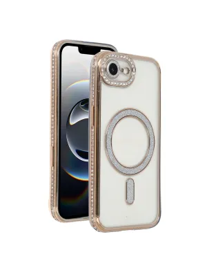 Apple İphone 16e Joke Simli Magneticsafe Kılıf - Gold