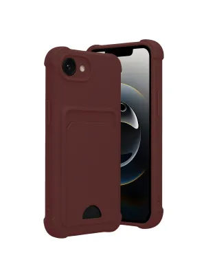 Apple İphone 16e Kelvin Kartvizitli Silikon - Bordo