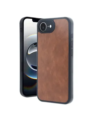 Apple İphone 16e Kılıf Aras Deri Kapak - Taba