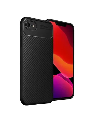 Apple İphone 16e Kılıf Auto Focus Karbon Kapak - Siyah