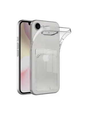 Apple İphone 16e Kılıf Kart Şeffaf Silikon - Şeffaf