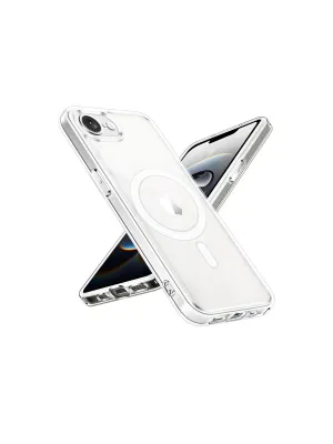 Apple İphone 16e Kılıf Magneticsafe Şeffaf Silikon - Şeffaf