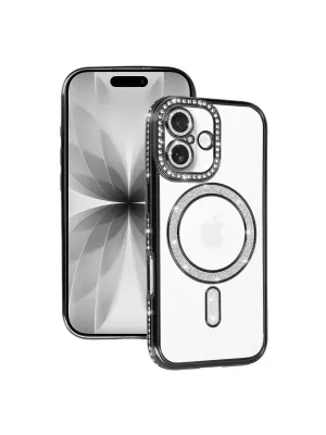 Apple İphone 17 Joke Simli Magneticsafe Kılıf - Siyah