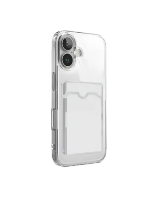 Apple İphone 17 Kart Şeffaf Silikon - Şeffaf