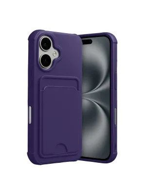 Apple İphone 17 Kelvin Kartvizitli Silikon - Derin Mor