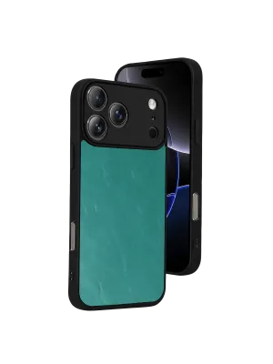 Apple İphone 17 Pro Aras Deri Kapak - Açık Yeşil
