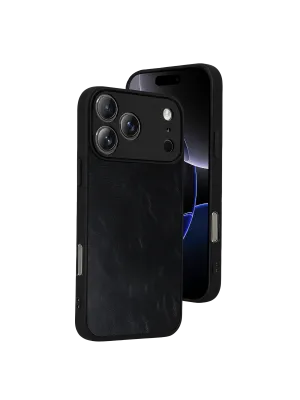 Apple İphone 17 Pro Aras Deri Kapak - Siyah