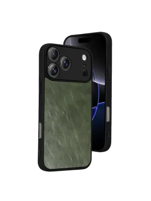 Apple İphone 17 Pro Aras Deri Kapak - Yeşil