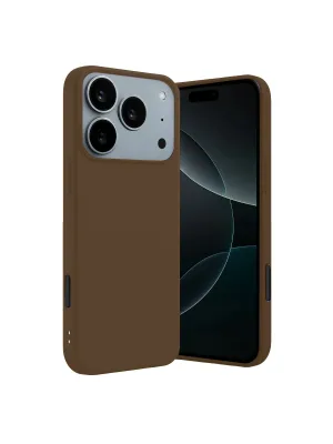 Apple İphone 17 Pro First Silikon - Kahverengi