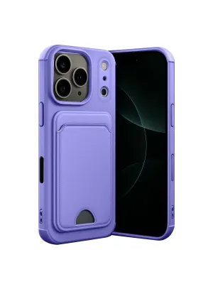 Apple İphone 17 Pro Max Kelvin Kartvizitli Silikon - Lila