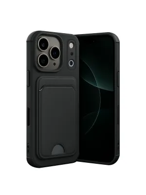 Apple İphone 17 Pro Max Kelvin Kartvizitli Silikon - Siyah