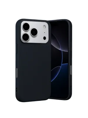 Apple İphone 17 Pro Max Nano İçi Kadife Silikon - Siyah