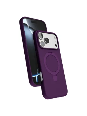 Apple İphone 17 Pro Max Regal Magsafe Standlı Kapak - Derin Mor