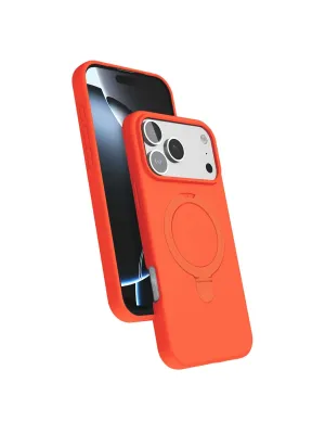 Apple İphone 17 Pro Max Regal Magsafe Standlı Kapak - Turuncu