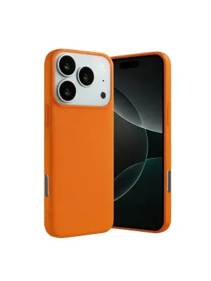 Apple İphone 17 Pro Nano İçi Kadife Silikon - Turuncu