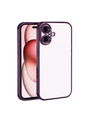 Apple İphone 17 Razer Lensli Silikon - Açık Mor