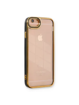 Apple İphone 6 Kılıf Liva Lens Silikon - Siyah