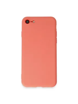 Apple İphone 7 Kılıf First Silikon - Turuncu