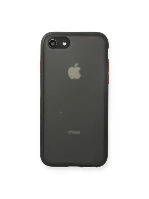 Apple İphone 7 Kılıf Montreal Silikon Kapak - Siyah