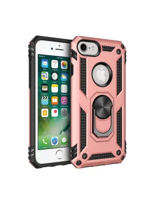 Apple İphone 7 Kılıf Sofya Yüzüklü Silikon Kapak - Rose