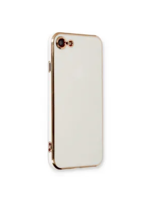 Apple İphone 7 Kılıf Volet Silikon - Beyaz