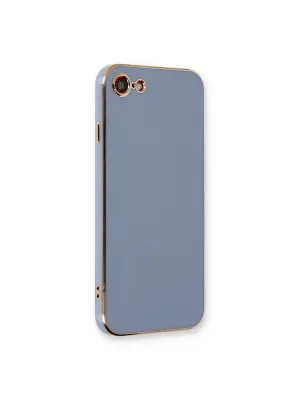 Apple İphone 7 Kılıf Volet Silikon - Mavi