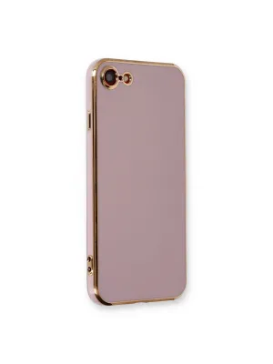 Apple İphone 7 Kılıf Volet Silikon - Mor