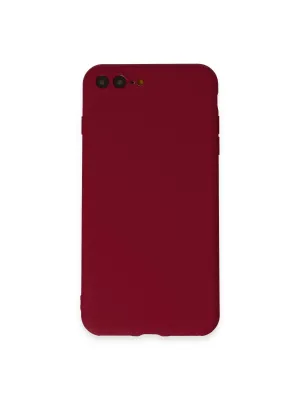 Apple İphone 7 Plus Kılıf First Silikon - Bordo