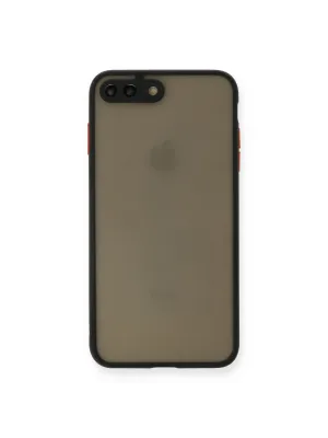 Apple İphone 7 Plus Kılıf Montreal Silikon Kapak - Siyah