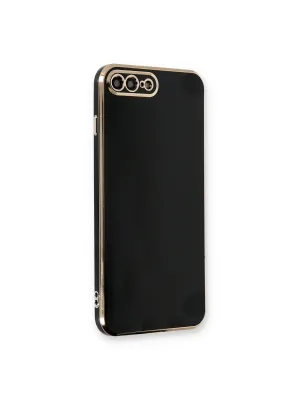 Apple İphone 7 Plus Kılıf Volet Silikon - Siyah