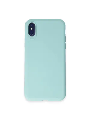 Apple İphone X Kılıf First Silikon - Turkuaz