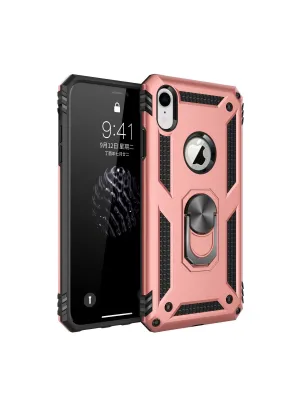 Apple İphone Xr Kılıf Sofya Yüzüklü Silikon Kapak - Rose