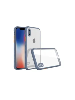 Apple İphone Xs Max Kılıf Miami Şeffaf Silikon - Gri